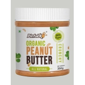 Pintola Organic All Natural Peanut Butter - Unsweetened, Crunchy, 350 gm