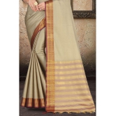 LEELAVATI - Cream Silk Saree With Blouse Piece ( Pack of 1 ) - Cream