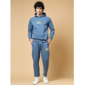 Rigo - Light Blue Fleece Regular Fit Mens Tracksuit ( Pack of 1 ) - None