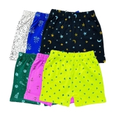 Diaz - Multicolor Cotton Girls Bloomers ( Pack of 6 ) - None