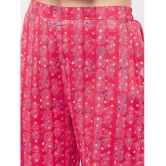 Pannkh Womens Digital Placement Printed Overlap Top With Pant Set - None