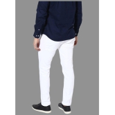 HALOGEN - White Denim Skinny Fit Mens Jeans ( Pack of 1 ) - None