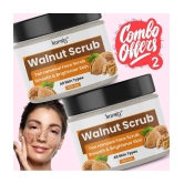 KURAIY Walnut Tan Removal Brightening & Revitalizing Face Scrub for All Skin Types 100g (Pack Of 2)