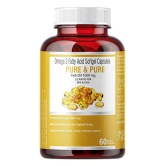 Pure & Pure Omega 3 Fish Oil Soft gel Capsules (60 + 60 Capsules Combo Pack)