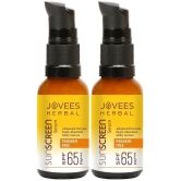 Jovees Herbal Sunscreen Face Serum SPF 65 PA+++ | For All Skin Types 30ml (Pack of 2)