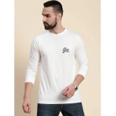 Dillinger 100% Cotton Regular Fit Printed Full Sleeves Mens T-Shirt - White ( Pack of 1 ) - None