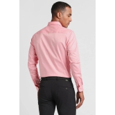 Men Pink Super Slim Fit Formal Full Sleeves Formal Shirt