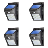 MR ONLINE STORE Outdoor Security Lights with Motion Sensor Light Black - Pack of 4