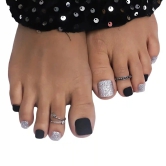 SHINY TOE NAILS (NAIL KIT INCLUDED)-Carbon Blue