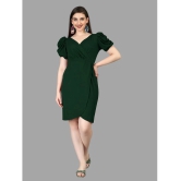 Apnisha Polyester Solid Above Knee Womens Bodycon Dress - Green ( Pack of 1 ) - None