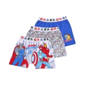 Bodycare Kids Boys Avengers Printed Assorted coloured Briefs shorts Pack Of 3 - None