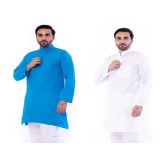 DESHBANDHU DBK Multi Cotton Kurta Pack of 2 - None