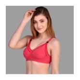 Desiprime - Red Cotton Solid Womens Maternity Bra ( Pack of 1 ) - 40B