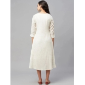 AMIRAS INDIAN ETHNICWEAR - Off White Cotton Womens A-line Dress ( Pack of 1 ) - None