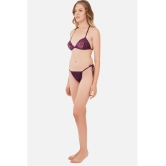 SELETA - Purple Cotton Lycra Women's Bra & Panty Set ( Pack of 1 ) - None