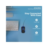 Foxin Smart - Blue Wired USB Mouse High Resolution 800 DPI