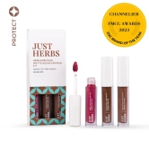 Just Herbs Full-Size Herb Enriched Matte Liquid Lipstick Kit - Set of 3