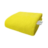 SOFTSPUN - Yellow Microfibre Solid Bath Towel (Pack of 1) - Yellow