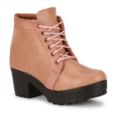 Ishransh - Peach Women's Ankle Length Boots - None