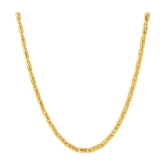 Jewar Mandi Gold Plated Chain 24 Inch Designer Link Chain Real Look, Real Handmade Spacial Designer Gold Brass & Copper Jewelry for Women & Girls 8316 - Golden