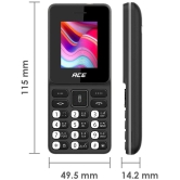 itel Ace2 Heera Dual SIM Feature Phone Black