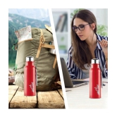 Milton Steel Fit 600 Insulated Inner Stainless Steel Water Bottle, 1 Piece, 520 ml, Red | Easy Grip | Leak Proof | Hot or Cold | School | Office | Gym | Hiking | Treking | Travel Bottle - Re