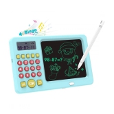 Genric - Writing Pad, Early Education 2 in-1 Math Game Calculator with LCD Screen for Kids Age- 3+