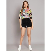 FUNDAY FASHION Women Regular Wear Boxy Fit Crop Printed Casual Shirt/Regular Fit Top