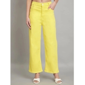 AngelFab - Yellow Denim Flared Womens Jeans ( Pack of 1 ) - None