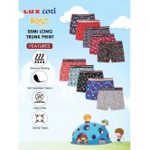 Lux Cozi - Multicolor Cotton Boys Trunks ( Pack of 8 ) - None