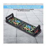 ODDISH Push Up Board -with 14-in-one Muscle Toning System, Multifunctional Colour Coded Foldable Push up Board for Body Muscle Training - Multi Color