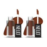 NEUD Matte Liquid Lipstick Combo Of Supple Candy and Oh My Coco With Two Lip Gloss Free