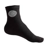 Texlon - Black Cotton Men's Ankle Length Socks ( Pack of 5 ) - Black