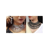 Samridhi DC Silver Alloy Necklace Set ( Pack of 1 ) - Silver