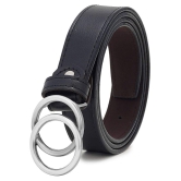 Zacharias Black Faux Leather Casual Belt - None