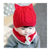 Penyan ® - Baby Boys & Baby Girls 2pcs/Set Kids Winter Hat Cute Baby Wool Knitted Hat and Button Scarf Cap Set New Born to 12 Months - None