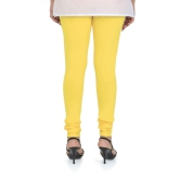 Women's Cotton Churidar Leggings (Free Size) - Empire Yellow