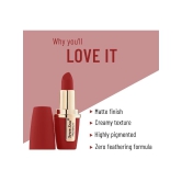 Seven Seas Intense Matte Color| Smooth Texture|Lip Comfort Velvet Matte Lipstick(Medium Carmine)