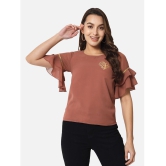 ALL WAYS YOU - Brown Georgette Women's Regular Top ( Pack of 1 ) - None