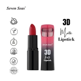 Seven Seas 3D Matte Lipstick | Long Lasting | Waterproof Matte Lipstick for Women (Poof Terracotta)