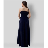 Frionkandy - Navy Rayon Womens Gown ( Pack of 1 ) - None