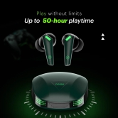 Buds Combat Z In-Ear Truly Wireless Gaming Earbuds with 35ms Low Latency, 50H of Playtime, Instacharge (10 min = 120 min), 10mm Driver,BT v5.3 Camo Green