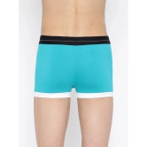 La Intimo Turquoise Cotton Mens Trunks ( Pack of 1 ) - None