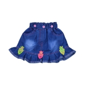 Zadums Baby Girls 2 In 1 Denim Dress / Dungaree Set  Pink - 12-18 Months