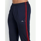 Zeffit - Navy Cotton Blend Mens Trackpants ( Pack of 1 ) - None