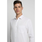 Men White Regular Fit Formal Full Sleeves Formal Shirt