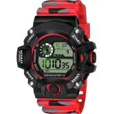 Hala - Red Silicon Digital Mens Watch