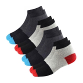 hicode - Multicolor Blended Womens Ankle Length Socks ( Pack of 4 ) - None