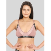 ILRASO - Mauve Nylon Removable Padding Women's Bralette Bra ( Pack of 1 ) - None