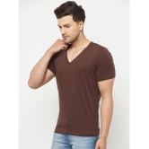 Glito - Brown Cotton Blend Regular Fit Mens T-Shirt ( Pack of 1 ) - None